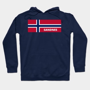 Sandnes City in Norwegian Flag Hoodie